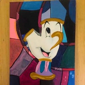 Chip acrylic painting